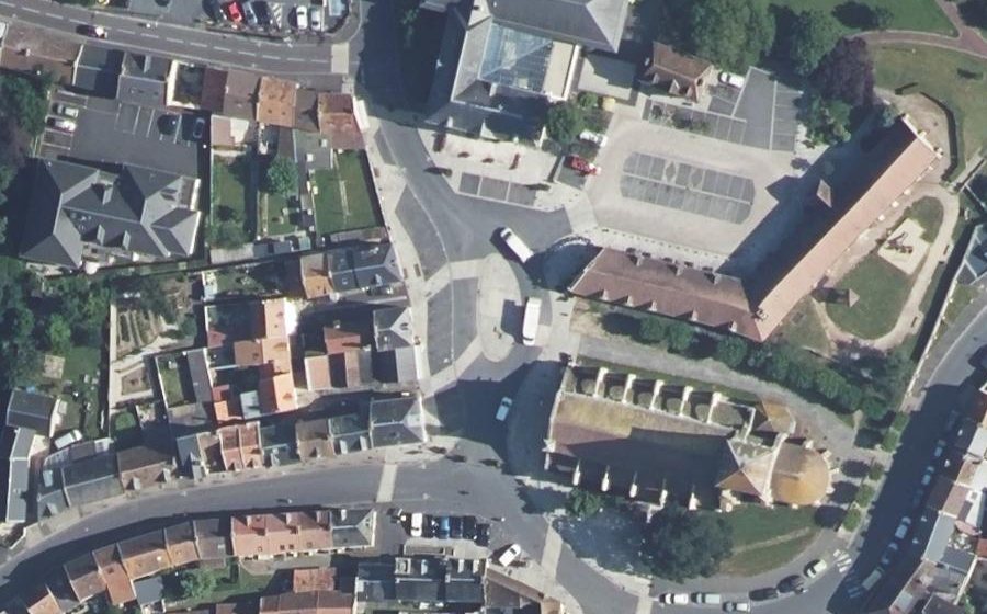 Vue aérienne de la Place Albert Lemarignier