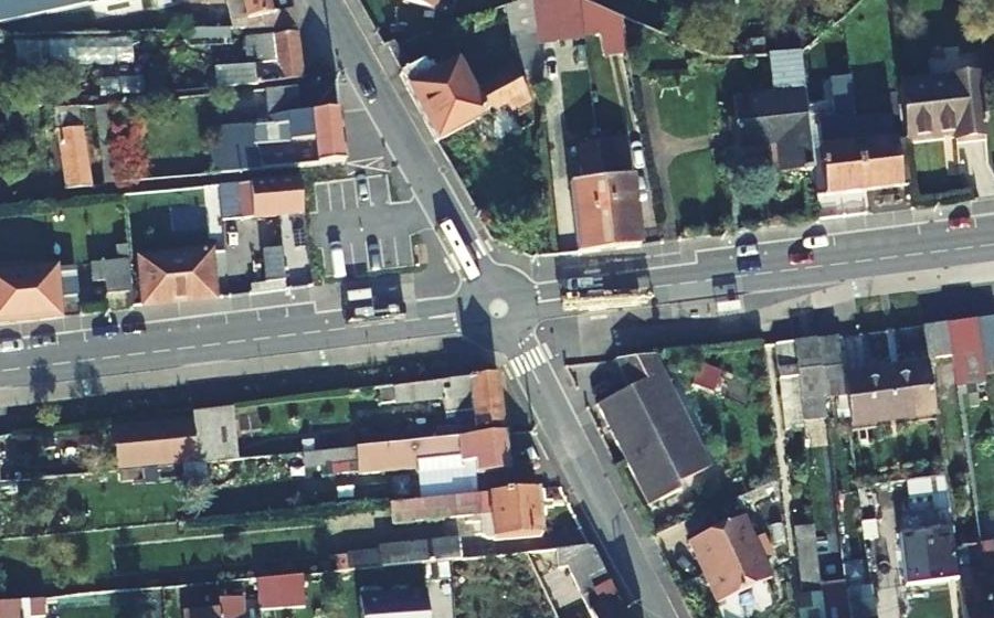 Vue aérienne du Mini-giratoire n°9548311118