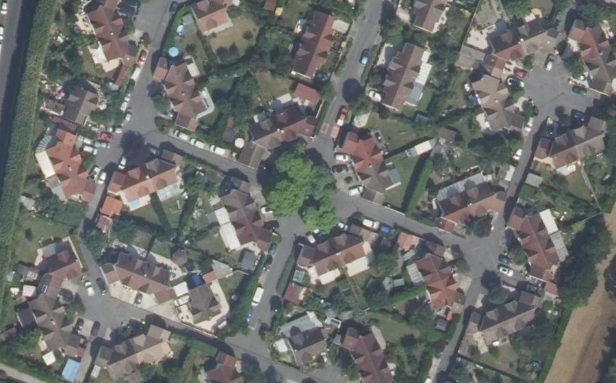 Vue aérienne du Mini-giratoire n°9632091943