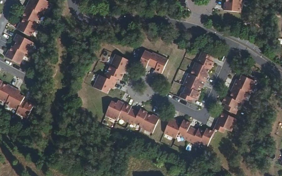 Vue aérienne du Hameau des Merisiers