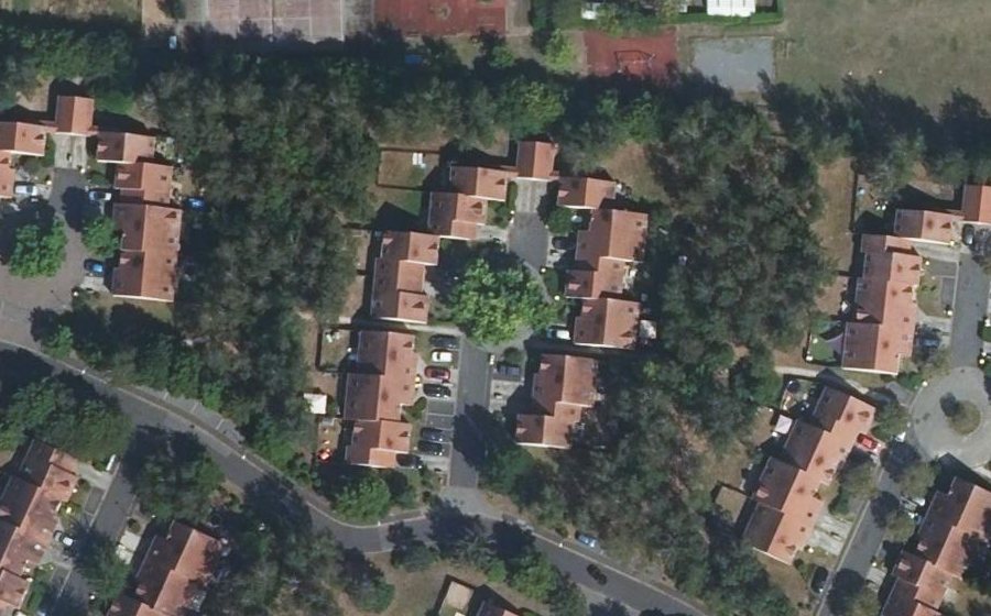 Vue aérienne du Hameau des Ormes