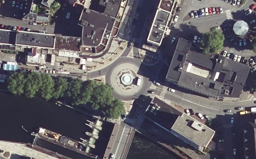 Vue aérienne du Place Mabuse