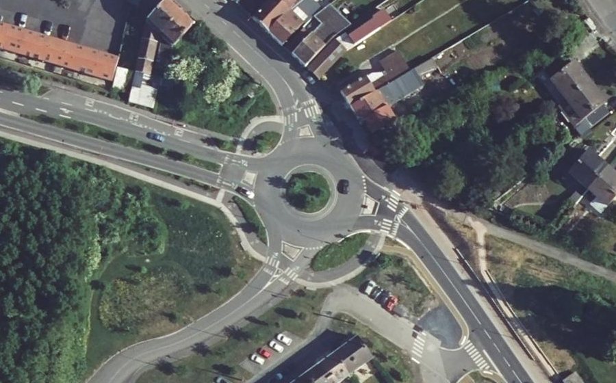 Vue aérienne du Rue Jean Jaurès