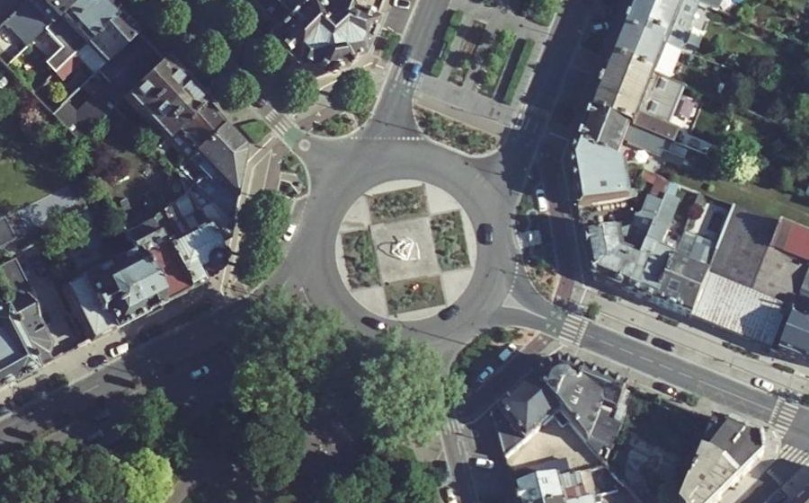 Vue aérienne du Place Cardon