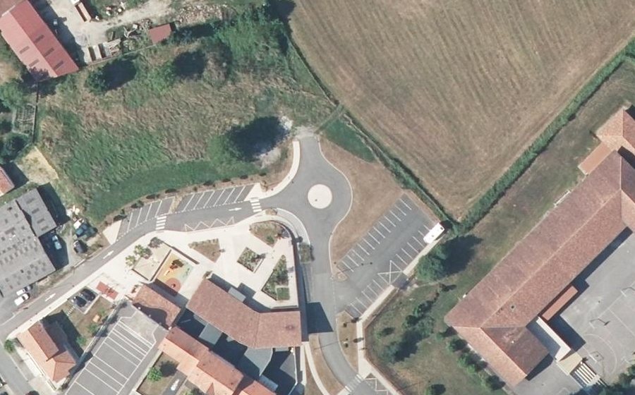Vue aérienne du Chemin des Écoles