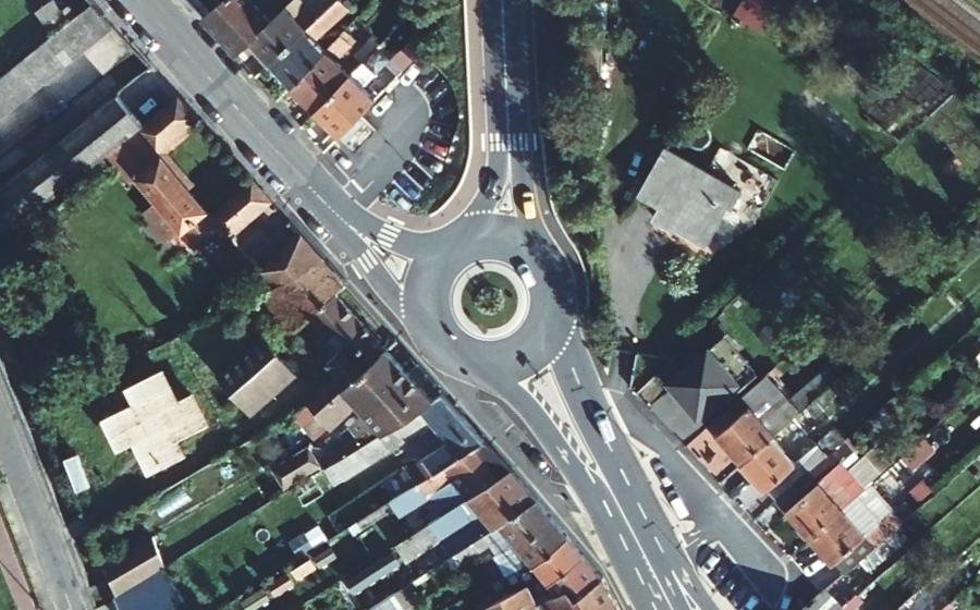 Vue aérienne du Giratoire de Pont-de-Briques