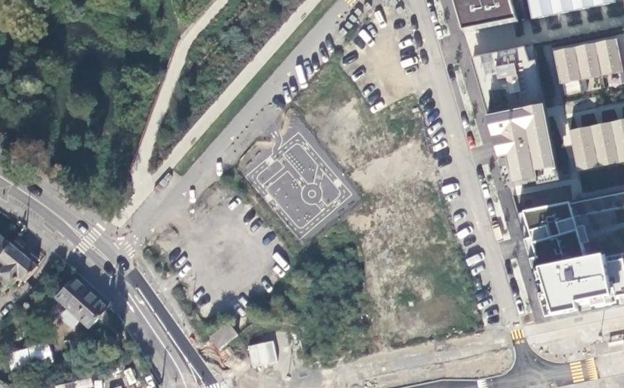 Vue aérienne du Mini-giratoire n°9878814692