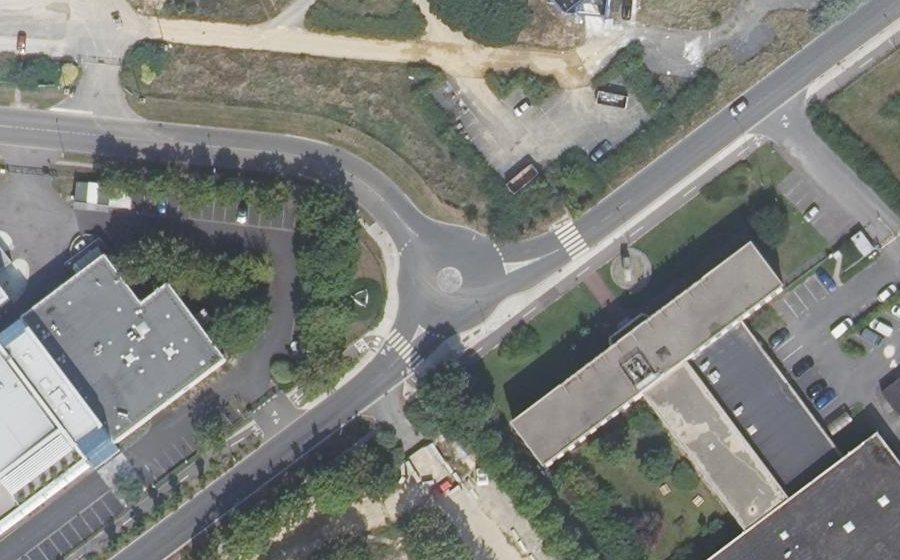 Vue aérienne du Mini-giratoire n°10124007301