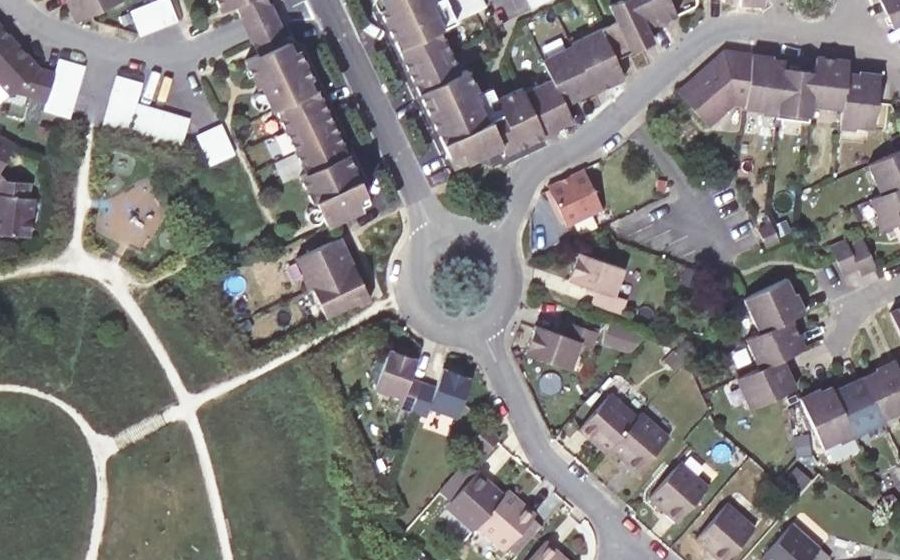 Vue aérienne du Place Anatole France