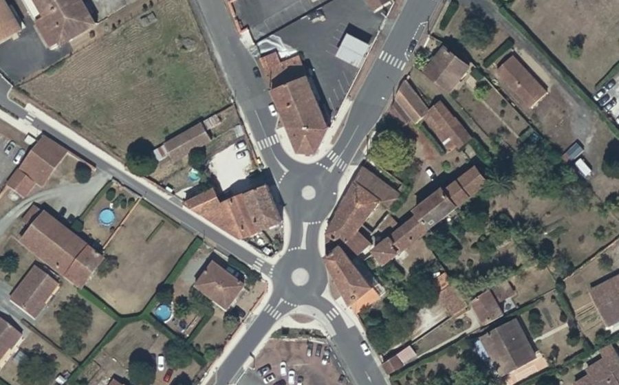 Vue aérienne du Mini-giratoire n°10171650065