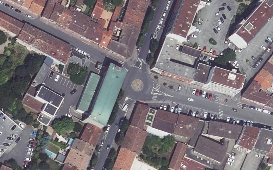 Vue aérienne du Avenue Léon Gambetta