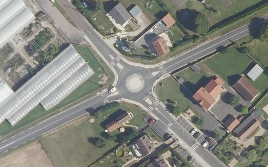 Vue aérienne du Route de Nemours
