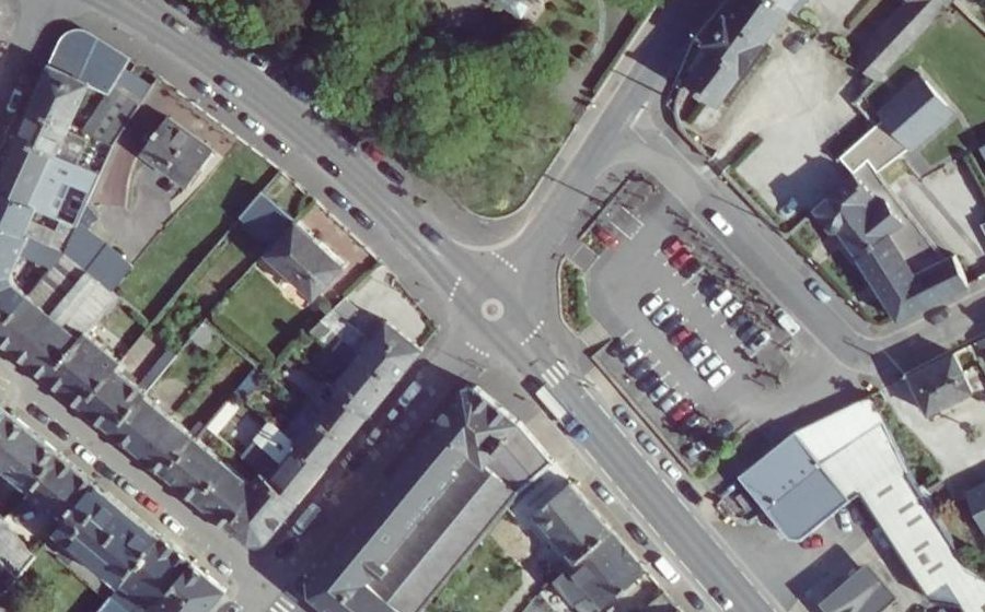 Vue aérienne du Boulevard de Verdun