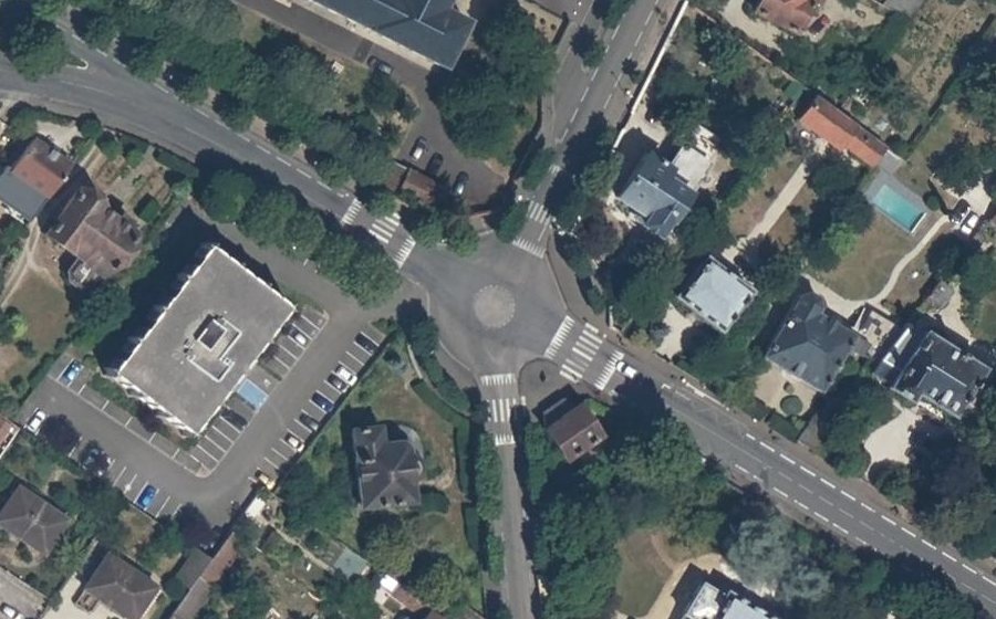 Vue aérienne du Mini-giratoire n°10280210555