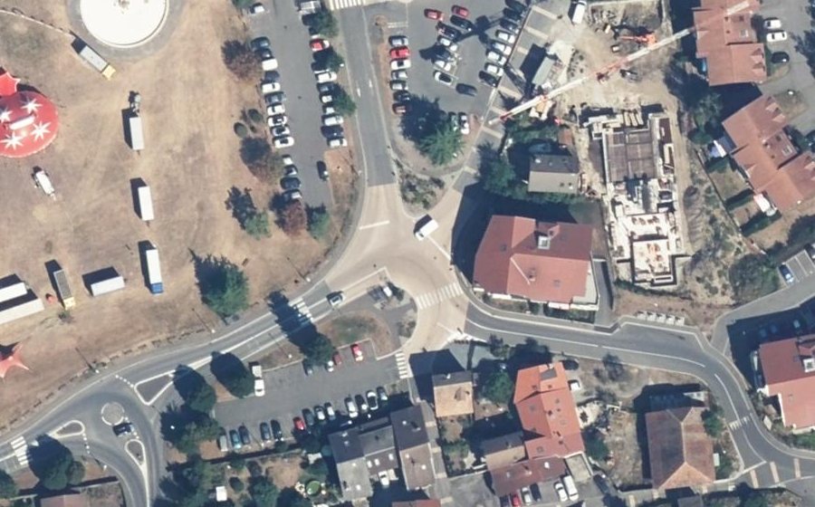 Vue aérienne du Mini-giratoire n°10292265007