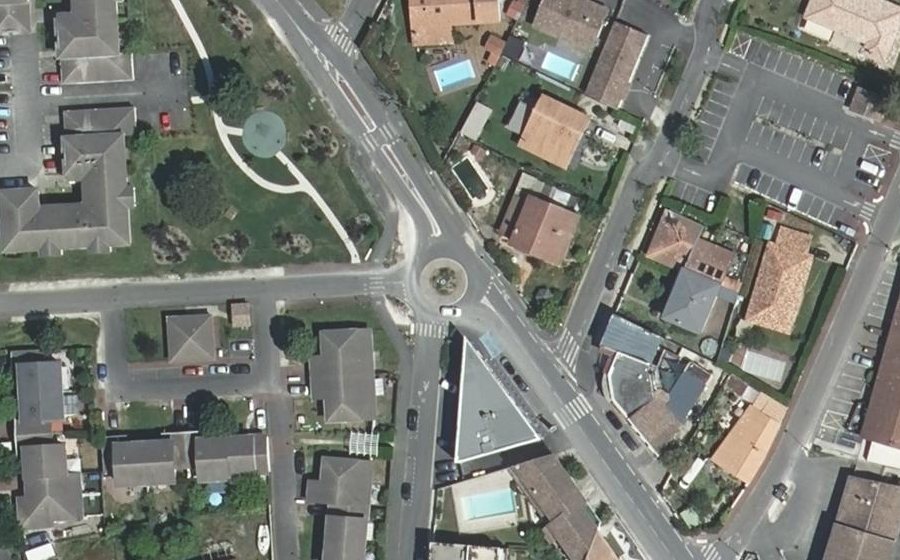 Vue aérienne du Avenue de Verdun