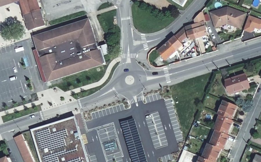 Vue aérienne du Avenue de la Mairie