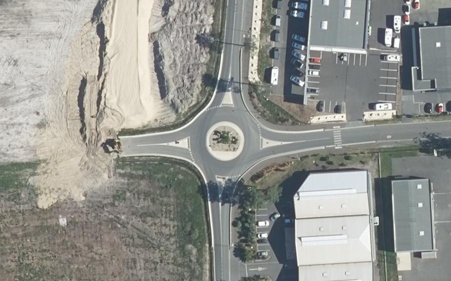Vue aérienne du Avenue de Césarée