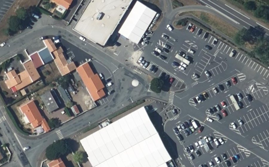Vue aérienne du Rue des Salins