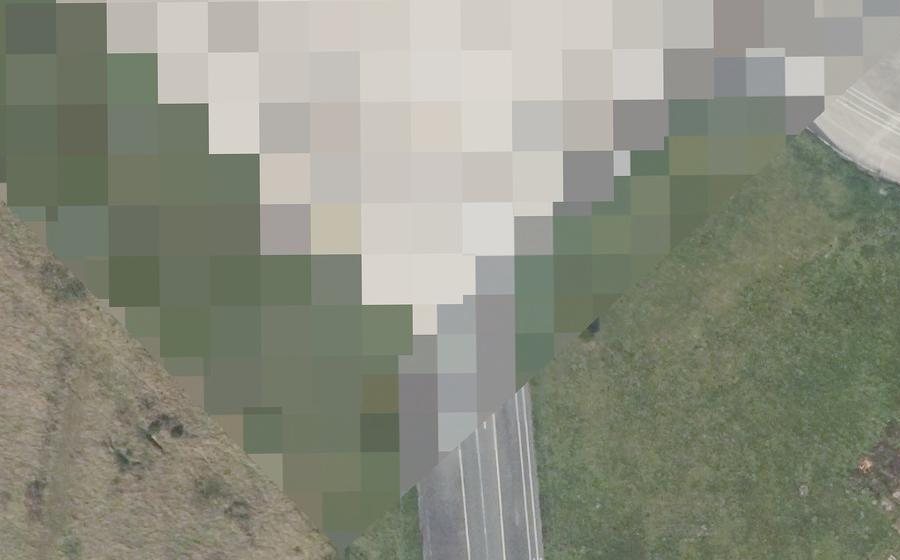 Vue aérienne du Rond-point anonyme n°1107562890