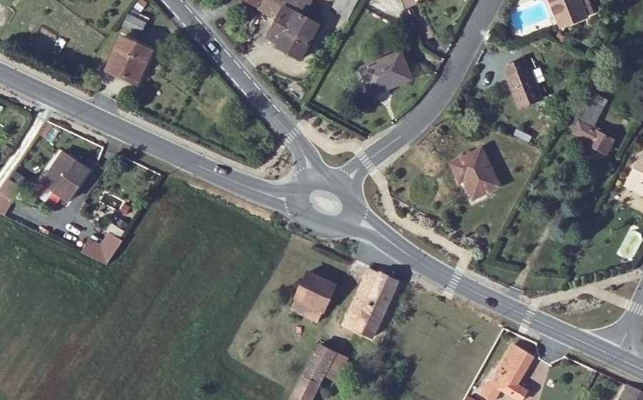 Vue aérienne du Route de la Résistance