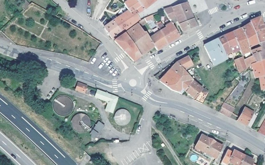 Vue aérienne du Mini-giratoire n°10865942882