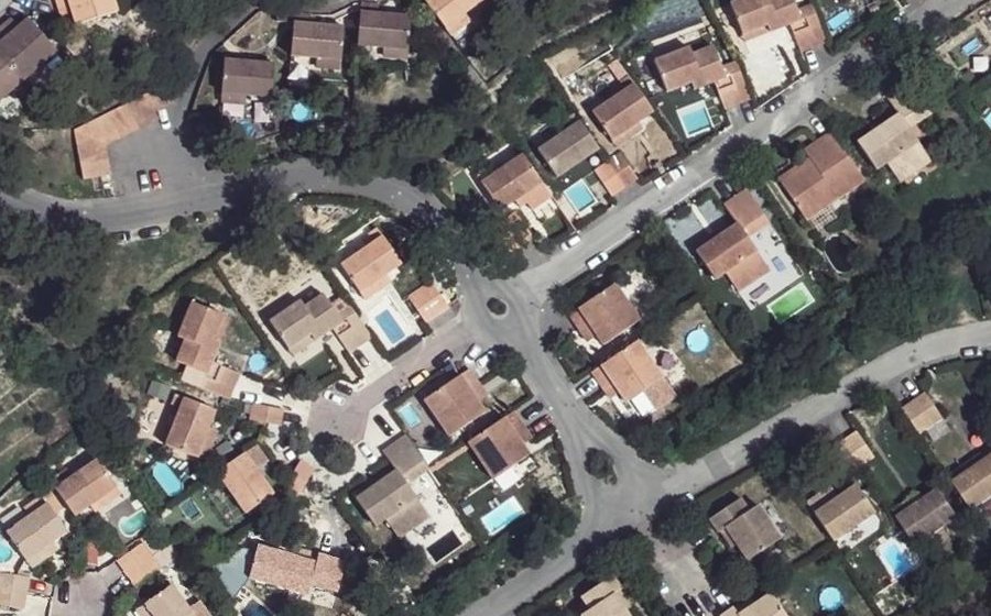 Vue aérienne du Avenue de la Peypine