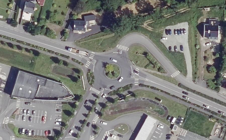 Vue aérienne du Rond-Point Toul an Aël