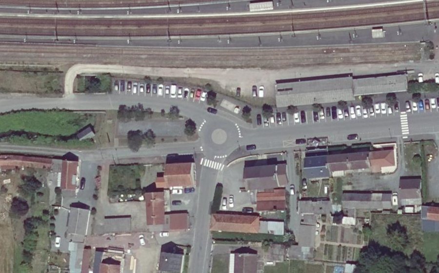 Vue aérienne du Mini-giratoire n°11091221906
