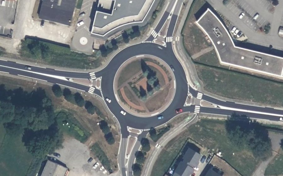 Vue aérienne du Rond-point anonyme n°11112677