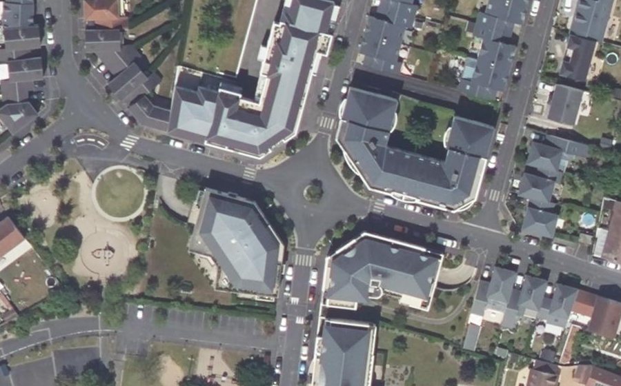 Vue aérienne de la Place de l'Europe