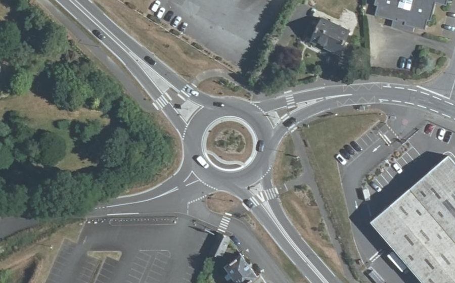 Vue aérienne du Giratoire des ilots