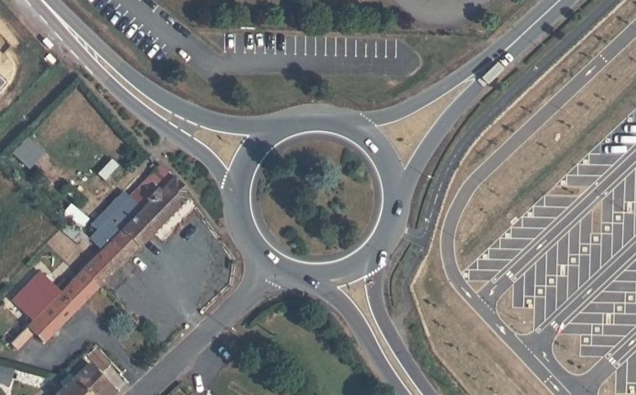 Vue aérienne du Route de Saint-Pierre-sur-Dives