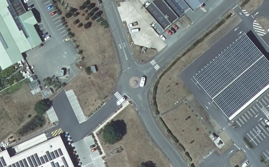 Vue aérienne du Rue Marie Pape-Carpantier