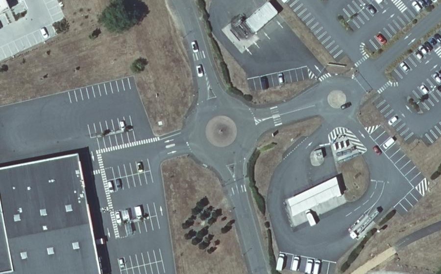 Vue aérienne du Rue Marie Pape-Carpantier
