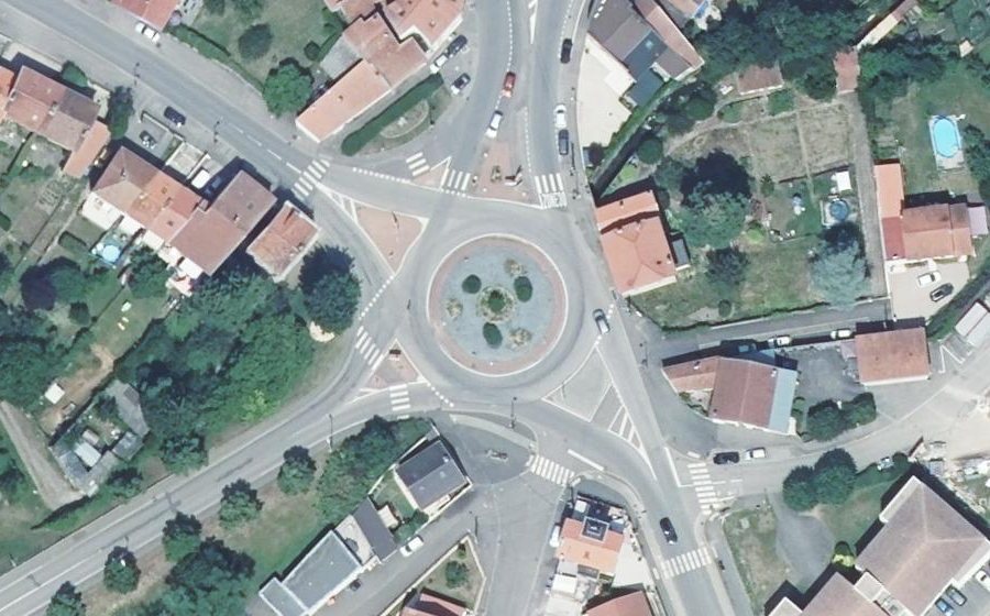 Vue aérienne de la Place de la Libération