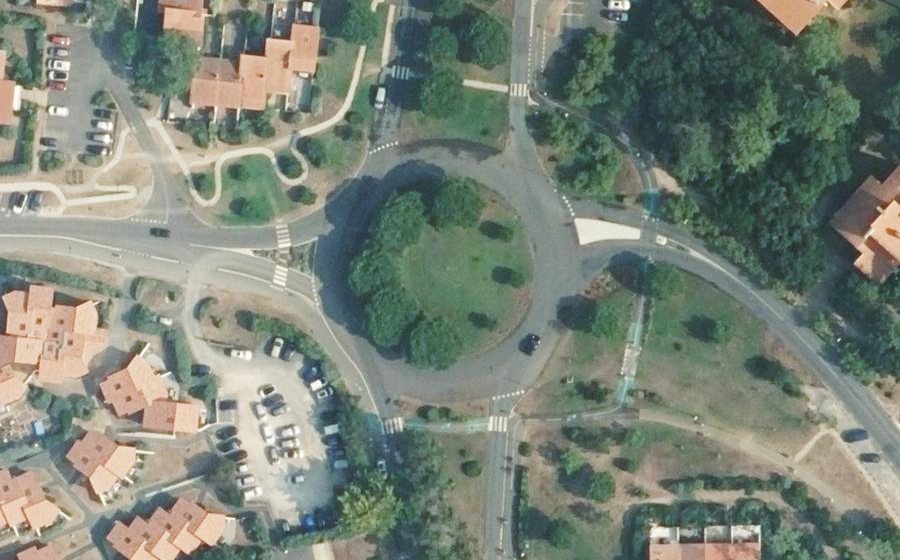 Vue aérienne du Avenue Chambrelent