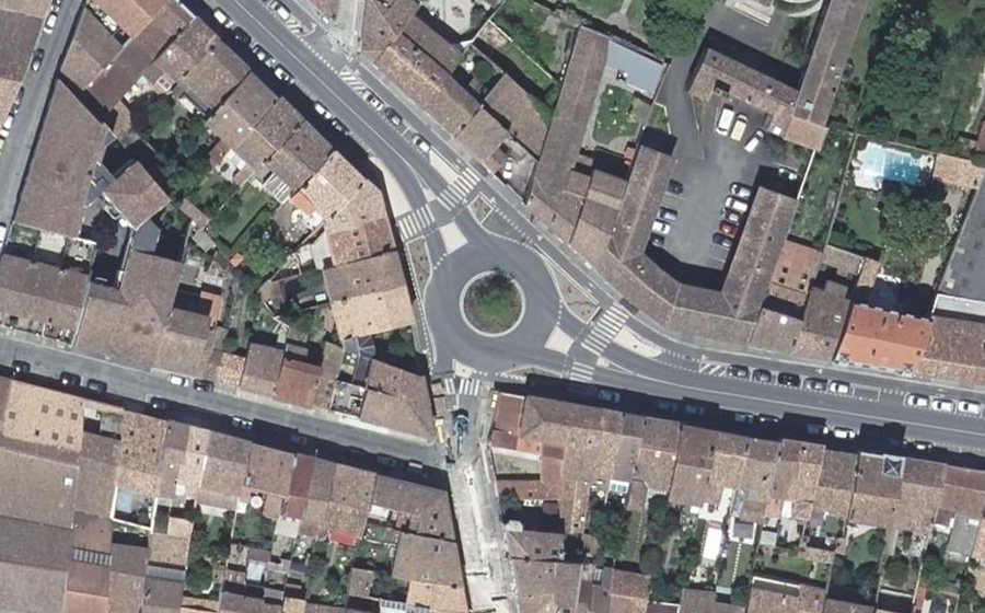 Vue aérienne du Cours des Girondins