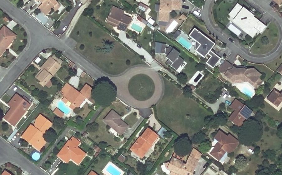 Vue aérienne du Allée du Cagire