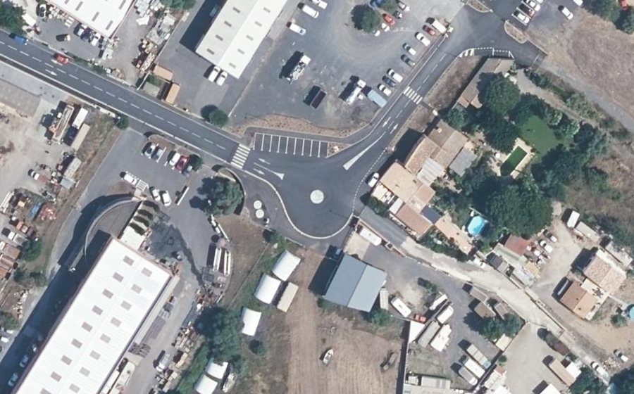 Vue aérienne du Mini-giratoire n°12194210610