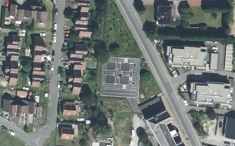 Vue aérienne du Mini-giratoire n°12201196365