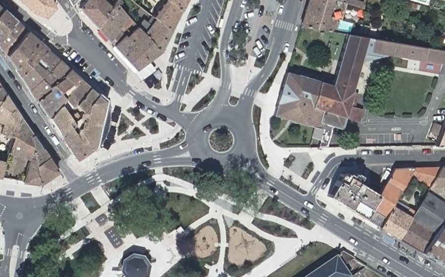Vue aérienne du Place Joffre