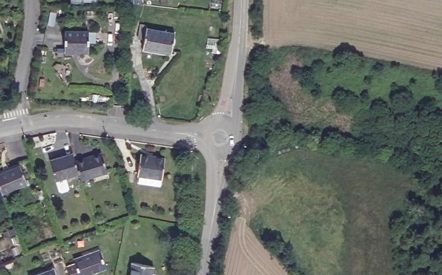 Vue aérienne du Rond-Point du Pont d'Argent
