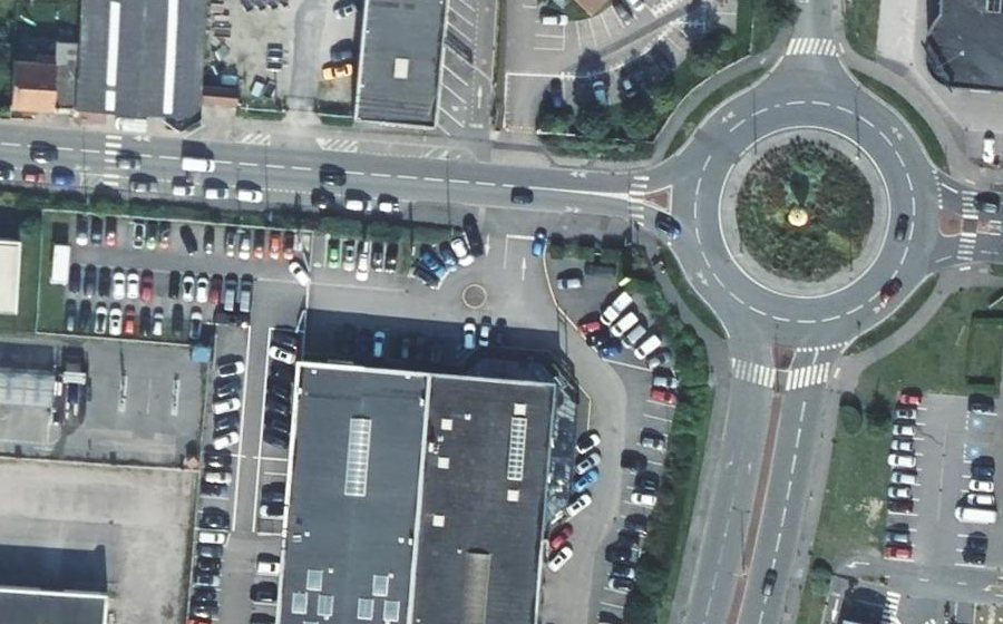 Vue aérienne du Mini-giratoire n°12351741011