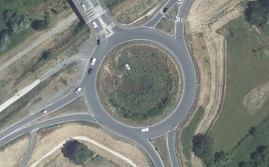 Vue aérienne du Rond-Point Joseph Paul-Boncour