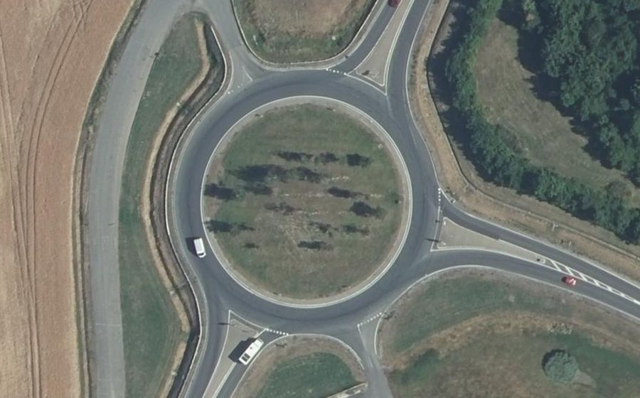 Vue aérienne du Rond-point anonyme n°11239698
