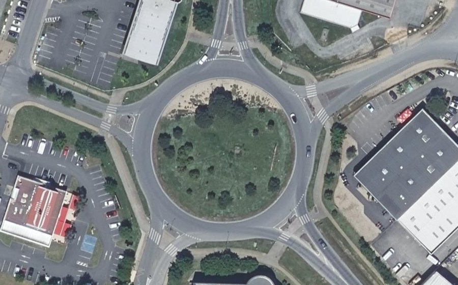 Vue aérienne du Avenue François Mitterrand