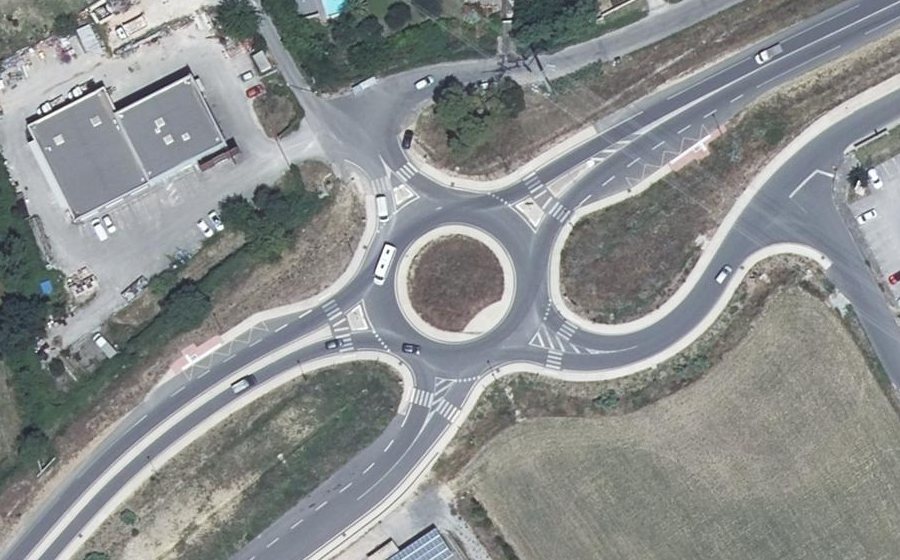 Vue aérienne du Route de Salindres