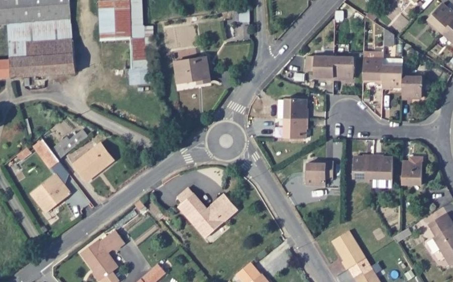 Vue aérienne du Mini-giratoire n°12452764344