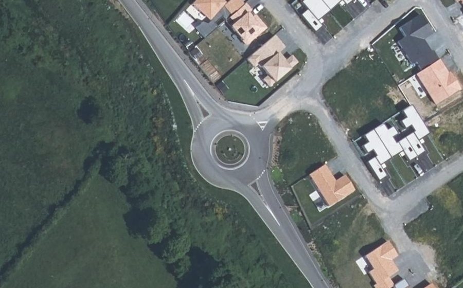 Vue aérienne du Rond-point des Deux Provinces